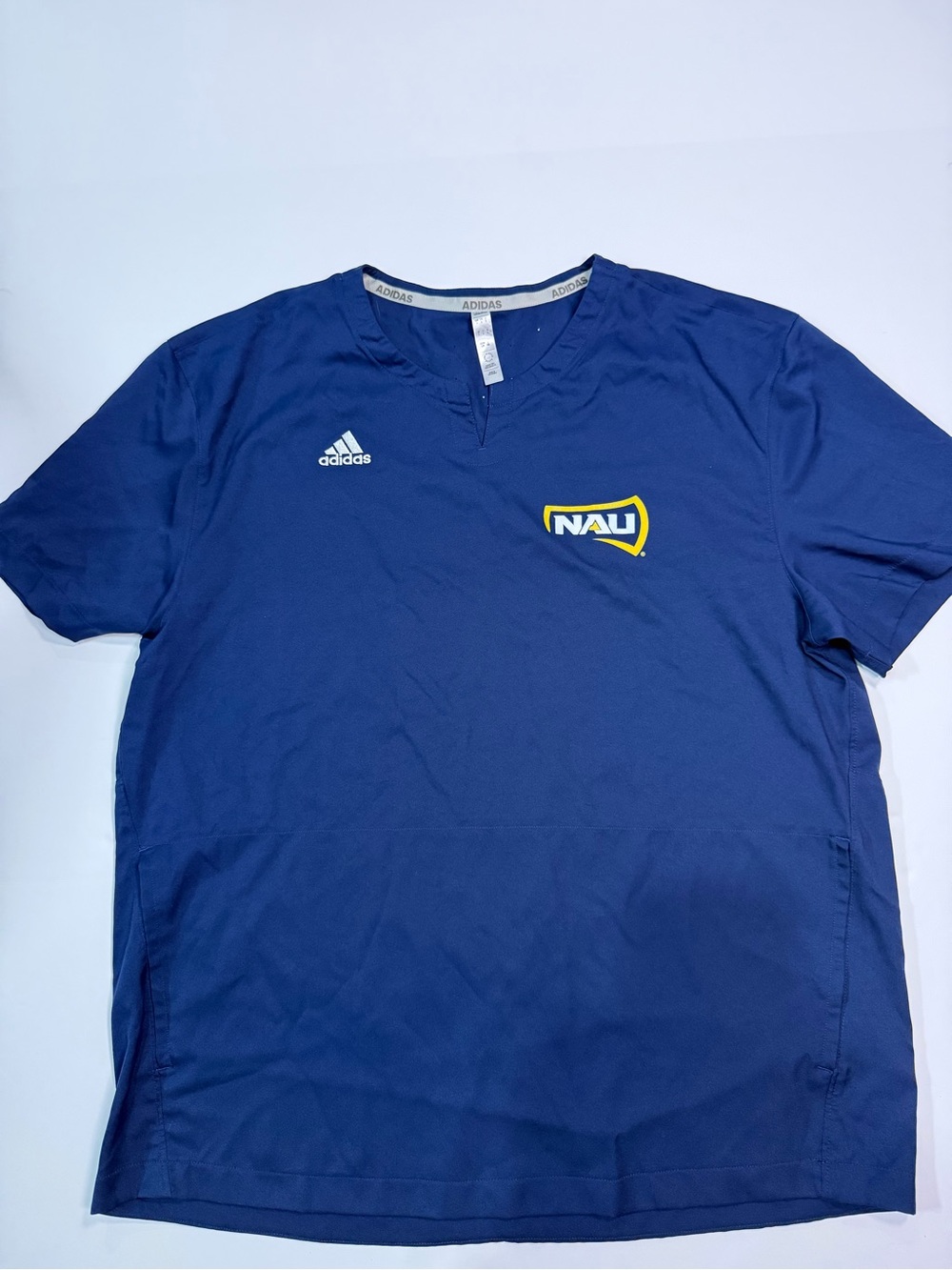 adidas NAU Navy Blue Short-Sleeve Athletic Shirt
